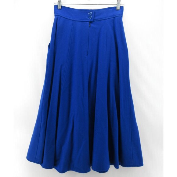 VINTAGE Geiger Skirt 38 Boiled Wool A-Line Midi Peasant Cottage US 6 - Picture 5 of 8